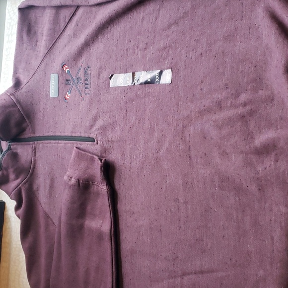 Chaps Purple Quarter Zip Fleece Sweatshirt Size 2XL - NWT - Picture 8 of 8
